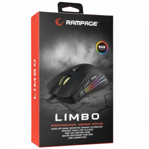 Rampage Limbo SMX-R33 Black Gaming Mouse
